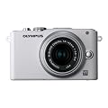 OLYMPUS �}�C�N����� PEN Lite E-PL3 �����Y�L�b�g �z���C�g E-PL3 LKIT WHT