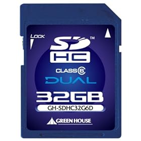 �O���[���n�E�X SDHC�������[�J�[�h �f���A�� �N���X6 32GB GH-SDHC32G6D
