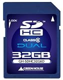 �O���[���n�E�X SDHC�������[�J�[�h �f���A�� �N���X6 32GB GH-SDHC32G6D