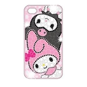 【クリックで詳細表示】クロミ＆マイメロディ iDress ジュエリーカバー for iPhone 4S/4 ピンク/i4S-KU2