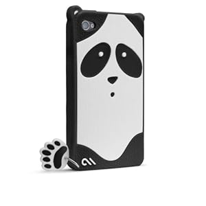 【クリックで詳細表示】Case-Mate 日本正規品 iPhone 4S / 4 CREATURES： Xing Panda Case， Black クリーチャーズ パンダ 星星 (シンシン) シリコン ケース CM016359