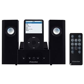 Princeton iPod��p2.1ch�}���`���f�B�A�X�s�[�J�[+IR�����R�� �u���b�N
