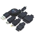 Rix e Charger FOMA/SoftBank/au/miniUSB/Dslite/PSP/iPod�p USB�[�d�P�[�u�� �u���b�N RX-LBJC6BK