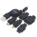 Rix e Charger FOMA/SoftBank/au/miniUSB/Dslite/PSP/iPod�p USB�[�d�P�[�u�� �u���b�N RX-LBJC6BK
