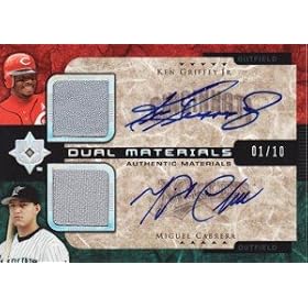 �P���E�O���t�B�[/�~�Q���E�J�u���� 2005 Upper Deck Ultimate Collection Dual Materials Signatures 10������I