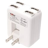 �v���e�b�N P-4WAY USB4���AC�A�_�v�^�[ PD-4WH �z���C�g �yiPad/iPhone 3G,3GS,4/iPod nano 5G/iPod�e��/�Q�[���@/�g�сz�v���e�b�N�ɂ��