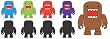 Domo Kun/Qee - Mini Figure  (1BOX=15�s�[�X)