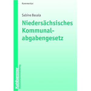 【クリックで詳細表示】Niedersaechsisches Kommunalabgabengesetz [Perfect]
