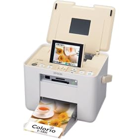 EPSON Colorio me �R���p�N�g�t�H�g�v�����^ 3.6�^TFT�J���[�t�� �����ԊO���ʐM�W������ Silky Cream E-530C