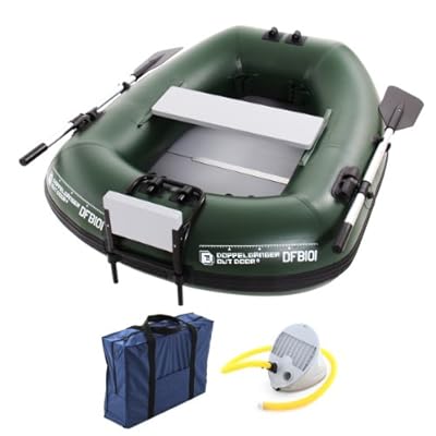 DOPPELGANGER OUTDOOR(ドッペルギャンガーアウトドア) バスフローターボート フットポンプ付 DFB101