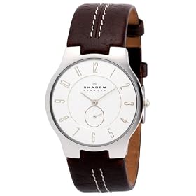 [�X�J�[�Q��]SKAGEN �r���v basic leather mens 433LSL1 �P�[�X��: 34mm Ultra Slim �����Y [���K�A���i]