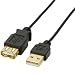 ELECOM USB2.0�����P�[�u�� A-A���X�^�C�v �ɍ� 1m �u���b�N U2C-EX10BK