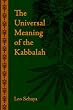 Universal Meaning of the Kabbalah