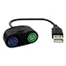 AREA PS2�L�[�{�[�h �}�E�XUSB�ϊ� �R���o�e�B�[�m SD-PS2CUSB