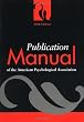 Publication Manual of the American Psychological Association