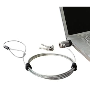 【クリックで詳細表示】ロアス セキュリティロック シルバー シリンダー錠タイプ (ワイヤー長2m、ワイヤーの太さφ4mm) SL-031