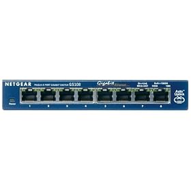 NETGEAR GS108v3 8�|�[�g �M�K�r�b�g�X�C�b�`���O�n�u (�ȓd�͐��i) GS108-300JPS (�{�̃��C�t�^�C���ۏ�)