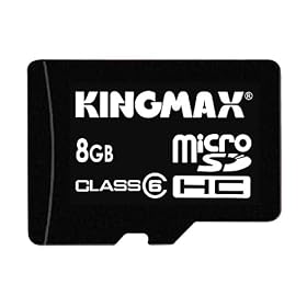 KINGMAX microSDHC�J�[�h class6 8GB SDHC�ϊ��A�_�v�^�t �i�v�ۏ� KM-MCSDHC6X8G