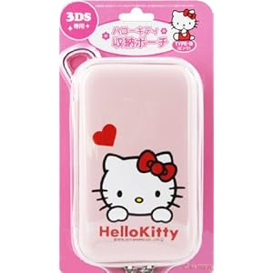 【クリックで詳細表示】3DS用『ハローキティ 収納ポーチ』(TYPE-B：ピンク)