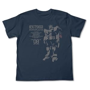 【クリックで詳細表示】ガンダム 第08MS小隊 陸戦型 Tシャツ デニム サイズ：S