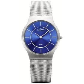 [�X�J�[�Q��]SKAGEN �r���v basic steel mens 233LSSN �P�[�X��: 34mm Ultra Slim �����Y [���K�A���i]