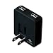PLANEX 2�|�[�g�}�������[�d iPod, iPhone, PSP, DS, DSLite, DSi �Ή�USB���o�C���[�d AC�A�_�v�^ (�C�O�Ή�) �u���b�N PL-WUCHG01-B