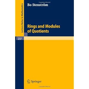 Rings and Modules of Quotients B. Stenstr?m