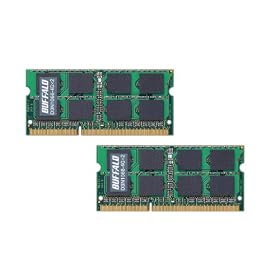 BUFFALO �m�[�gPC�p���݃����� PC3-8500(DDR3-1066) 4GB�~2���g D3N1066-4GX2/E