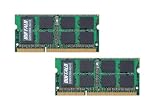 BUFFALO �m�[�gPC�p���݃����� PC3-8500(DDR3-1066) 4GB�~2���g D3N1066-4GX2/E