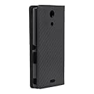 iBUFFALO Xperia A SO-04E専用 レザーケース 液晶保護フィルム付 カーボン調ブラック BSMPSO04ELCDBK iBUFFALO Xperia A SO-04E専用 レザーケース 液晶保護フィルム付 カーボン調ブラック BSMPSO04ELCDBK