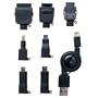 PLANEX FOMA/3G/au/Dock/PSP/DS/MicroUSB/miniUSB�p����莮�[�d�P�[�u�� �u���b�N BN-MUS7CB