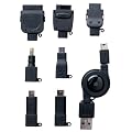 PLANEX FOMA/3G/au/Dock/PSP/DS/MicroUSB/miniUSB�p����莮�[�d�P�[�u�� �u���b�N BN-MUS7CB