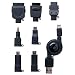 PLANEX FOMA/3G/au/Dock/PSP/DS/MicroUSB/miniUSB�p����莮�[�d�P�[�u�� �u���b�N BN-MUS7CB