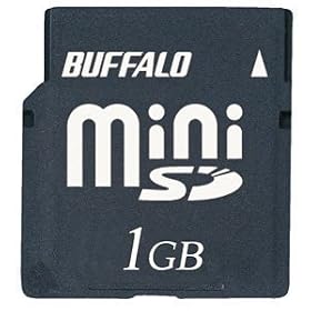 BUFFALO miniSD�J�[�h �������f�� 1GB RSDM-BS1G