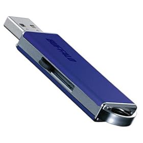 BUFFALO USB2.0 �t���b�V�������� �f�U�C�����f�� 512MB �u���[ RUF2-J512-B