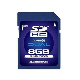 �O���[���n�E�X SDHC�������[�J�[�h �f���A�� �N���X6 8GB GH-SDHC8G6D