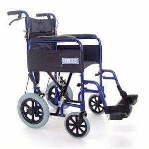持ち運びに助かる！Z-TEC - ブレーキ付き軽量折りたたみトランジット車椅子