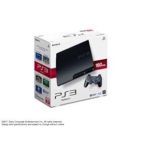 PlayStation 3 (160GB) �`���R�[���E�u���b�N (CECH-3000A)