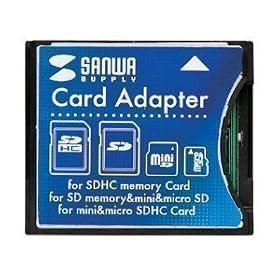 �T�����T�v���C SDHC�pCF�ϊ��A�_�v�^ ADR-SDCF