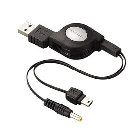 ELECOM PSP�p�[�d�P�[�u�� MG-CHARGE/USBDC
