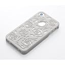 オウルテック iPhone4/4S専用ハードケース 『ローズ』 ホワイト SCI-4RS-WH