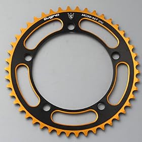 �X�M�m MC 130 NC Double Anodized �`�F�[�������O �u���b�N�S�[���h/46T ����
