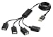 BUFFALO USB2.0Hub 4�|�[�g �o�X�p���[ �Z�p���[�g:������ �u���b�N BSH4U07BK