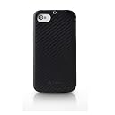Zenus iPhone4/4S対応 ケース カーボンレザーケース 本革 ブラックバー Z293i4