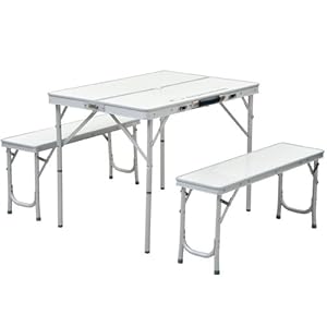 【クリックで詳細表示】キャンパーズコレクション ユニシステーブルセット4 SYS-4(WH)