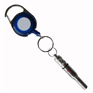 【クリックで詳細表示】浅野木工所 アルミIDホイッスル カラビナリール付 27320