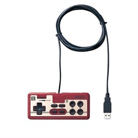 iBUFFALO USB 8�{�^���Q�[���p�b�h �f�W�^�� �A��/�}�C�N�@�\�t �t�@�~�R���� ���b�h BGCFC802RDA