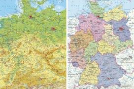  Ravensburger Puzzle. Deutschlandkarte geografisch + politisch: 500 Teile doppelseitig bedruckt