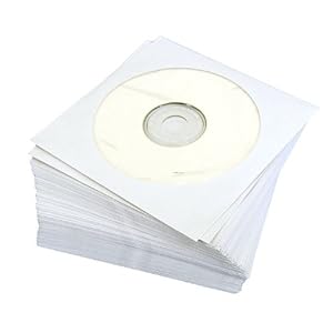 【クリックで詳細表示】紙製 CDケース 100枚入り ホワイト