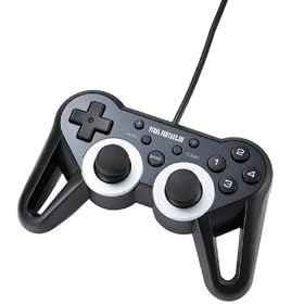 ELECOM �t�@�C�i���t�@���^�W�[XIV���f�� USB�Q�[���p�b�h 12�{�^�� �U�� �A�� ���ϋv �u���b�N JC-U3312BK-FF